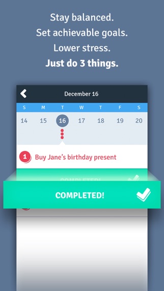 Screenshot #2 pour Do 3 Things: Daily Habit Goals