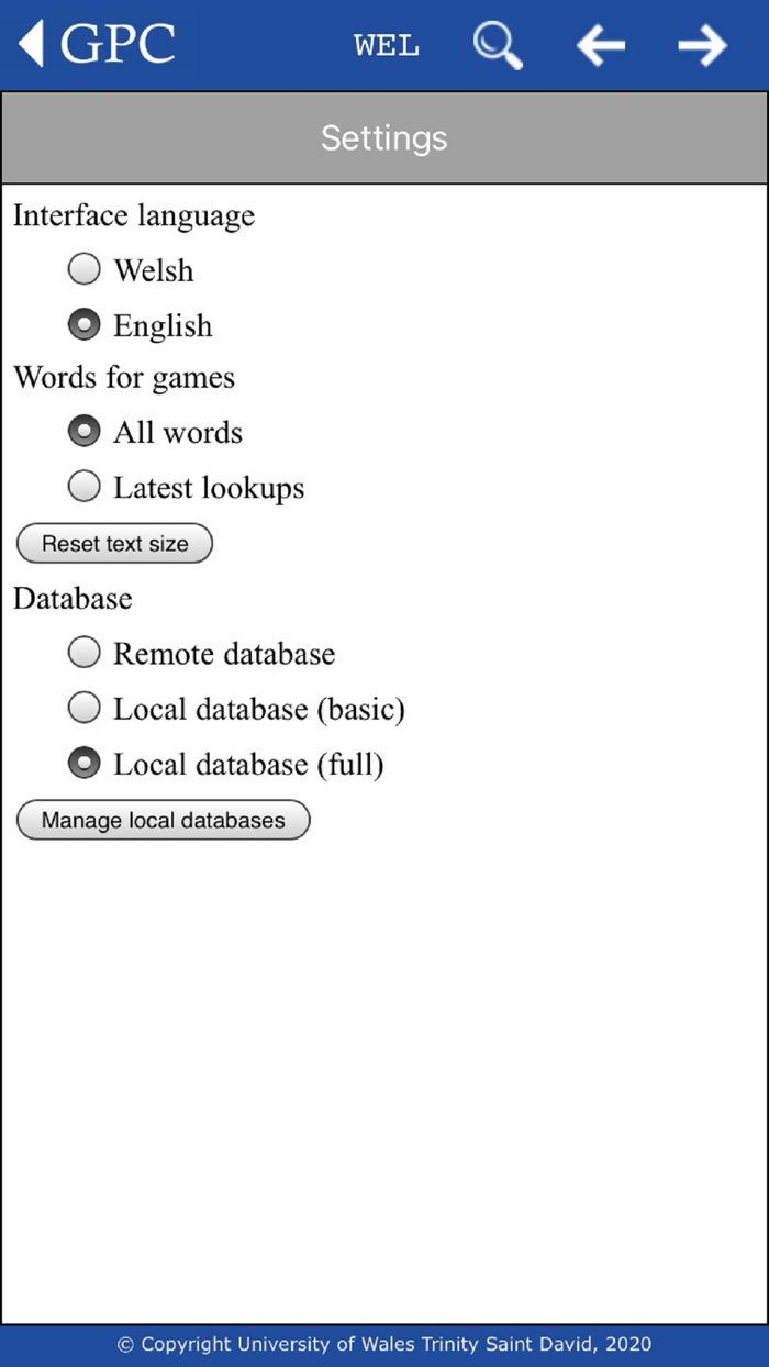 GPC Geiriadur Welsh Dictionary