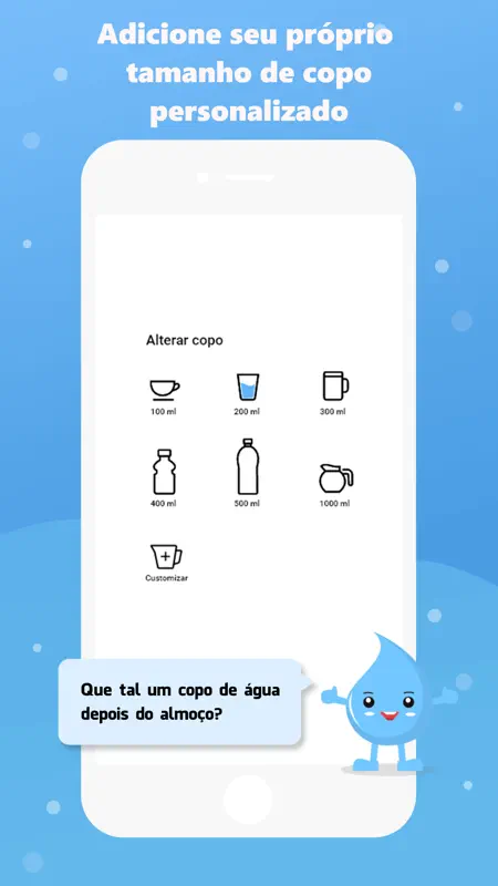 Lembrete de beber agua e alert screenshot 2 of 5