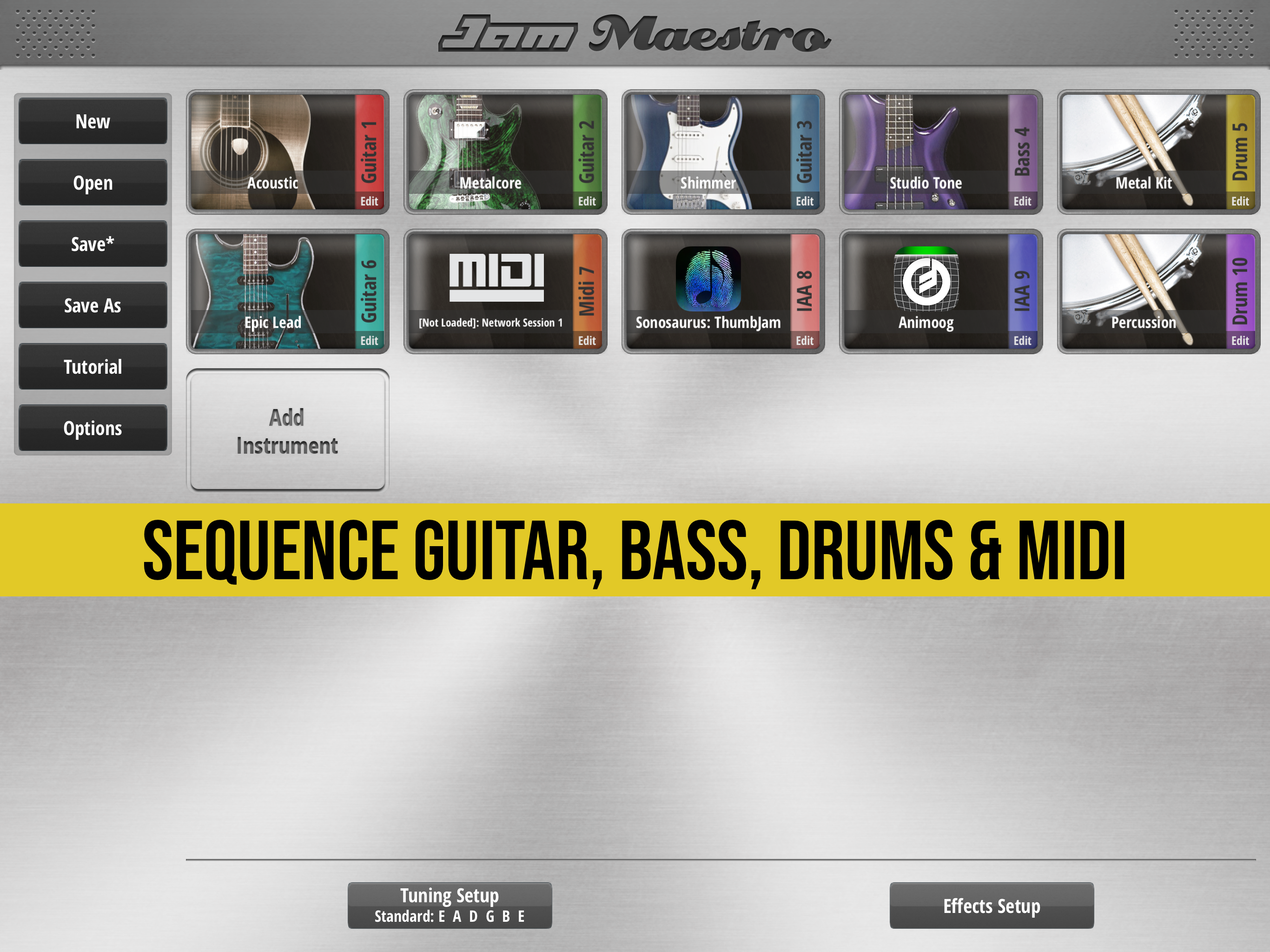 Jam Maestro: create guitar tab