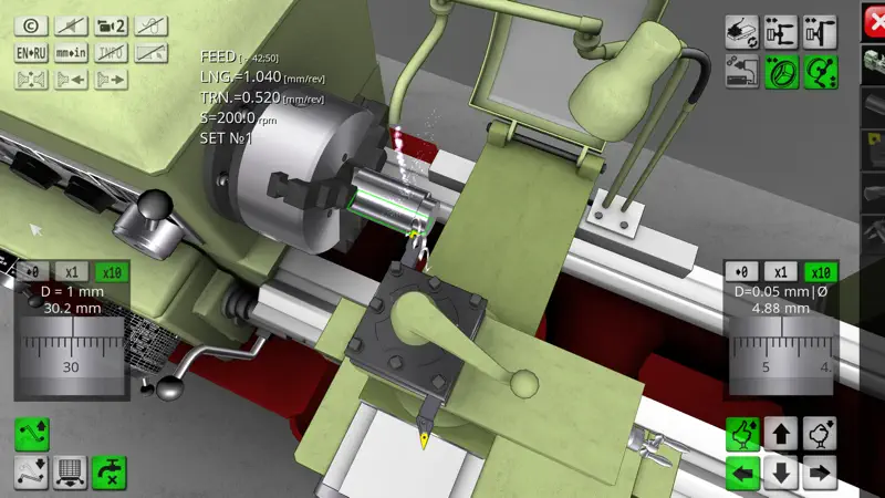 1K62 Lathe Simulator screenshot 3 of 10