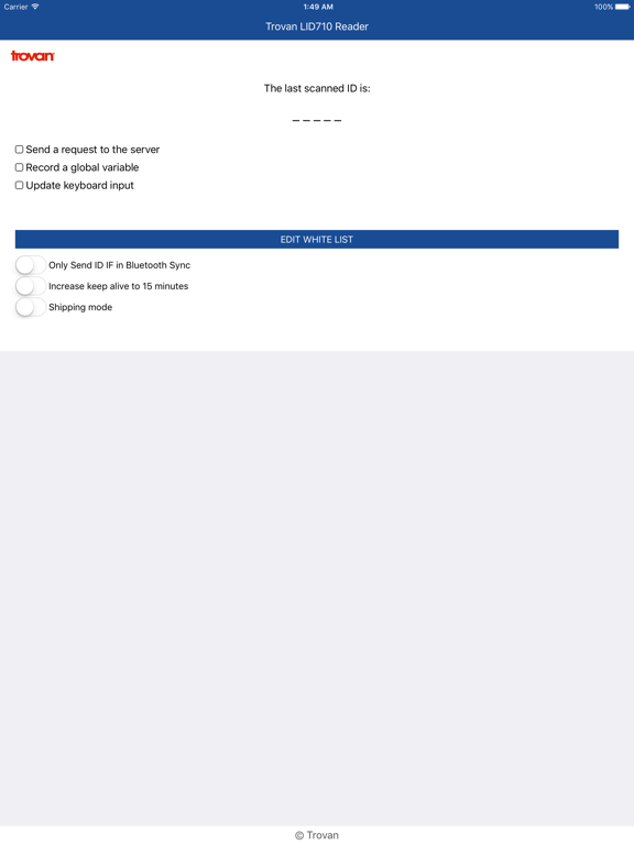 Screenshot #4 pour Trovan LID710 BLE RFID Reader