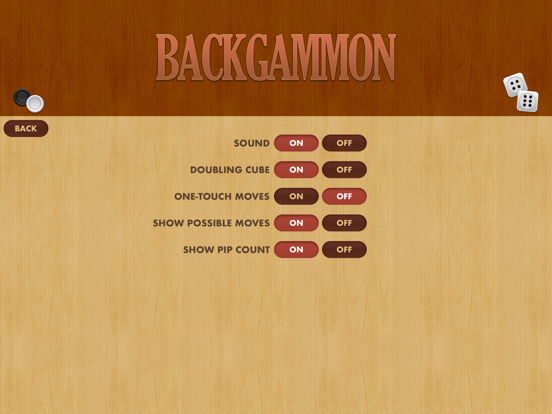 Backgammon Pro iPad app afbeelding 6