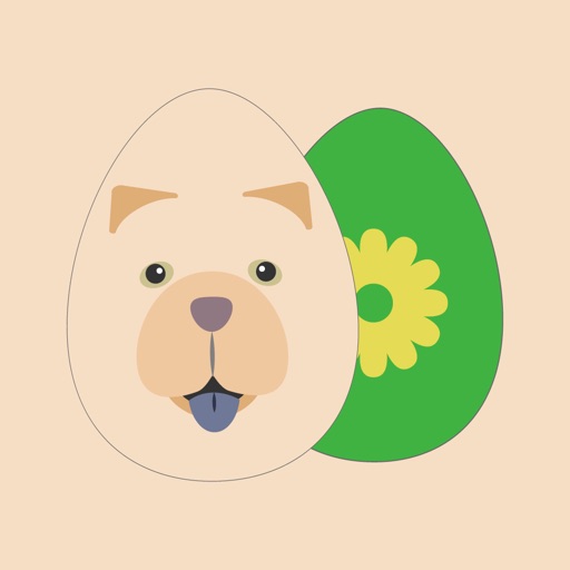 Easter Stickers Chow Chow icon