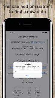 between dates iphone screenshot 3
