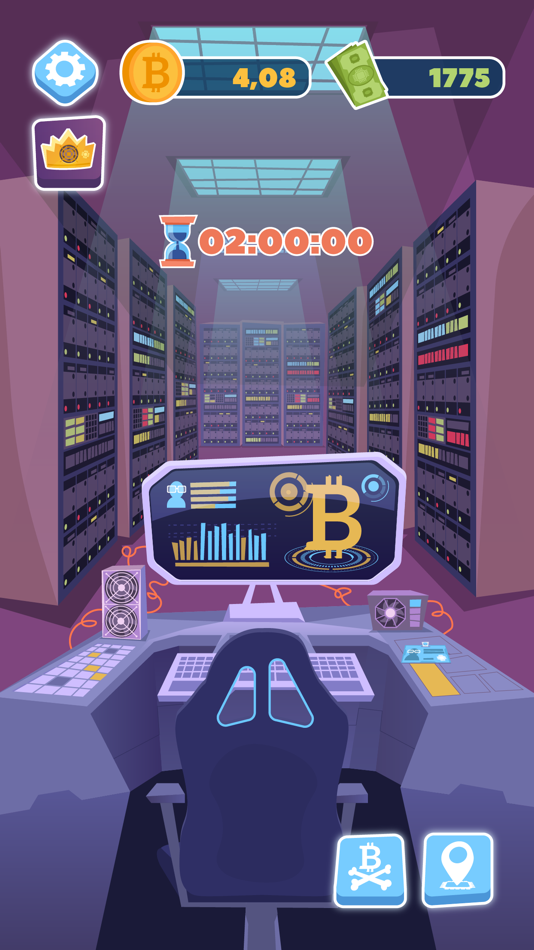#5. Bitcoin Mining: Idle Tycoon (iOS) 来自: Aliaksandr Prakarym
