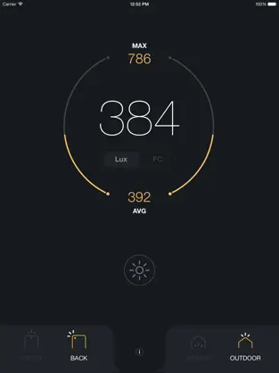 Captura de Pantalla 1 Lux Light Meter Pro iphone