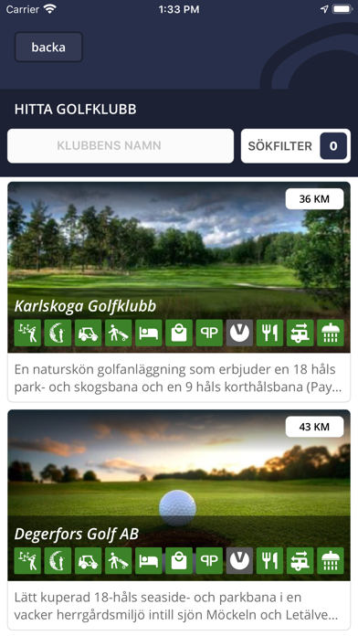 Golf i Sverige Screenshot