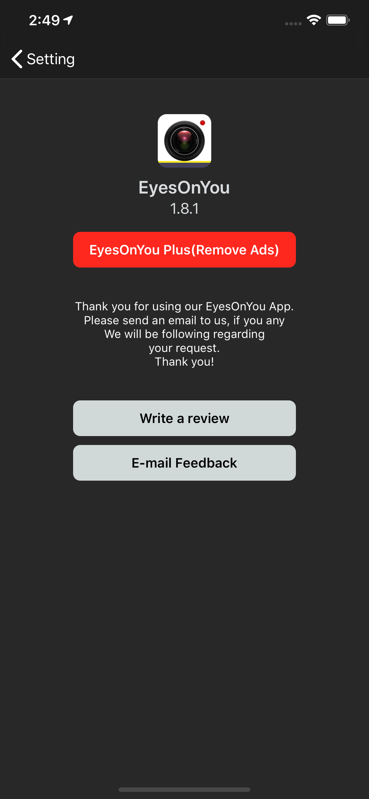 EyesOnYou DashCam