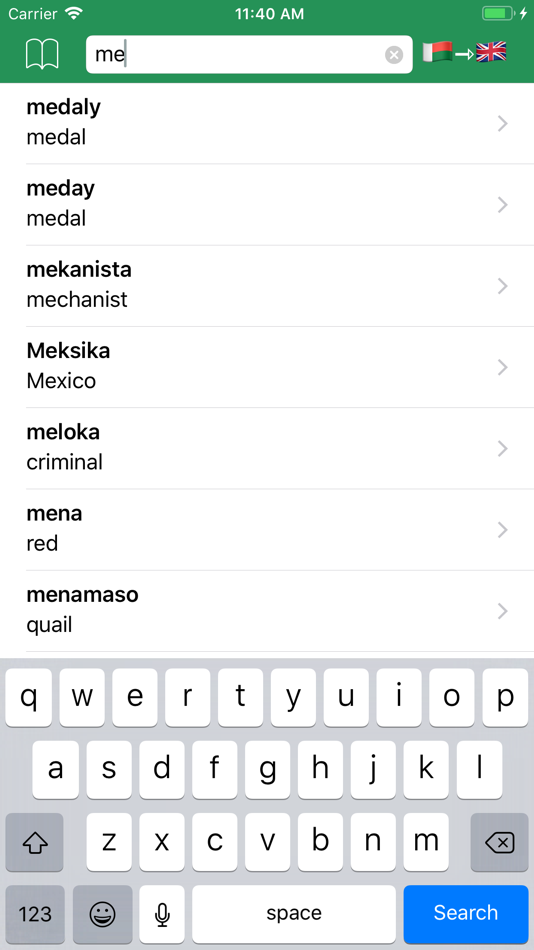 #1. Malagasy Dictionary - offline (iOS) 由: Andrei Sadovnicov