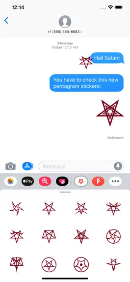 Game screenshot Satanic Pentagram Stickers mod apk