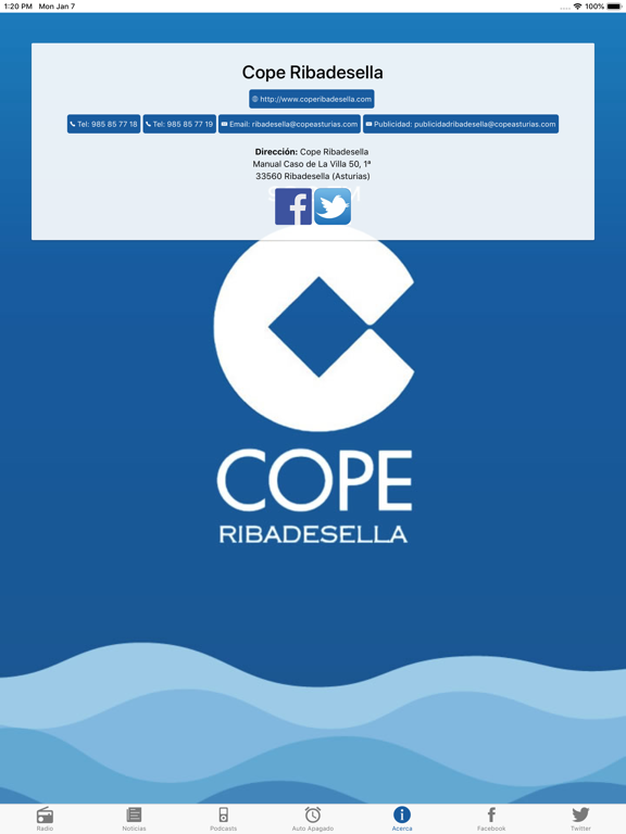 Cope Ribadesella iPad screenshot