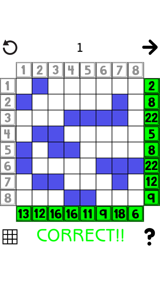 #4. Kakurasu (5x5 - 10x10 Grids) (iOS) 由: Andrew London
