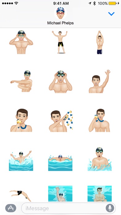 Michael Phelps - Moji Stickers Screenshot