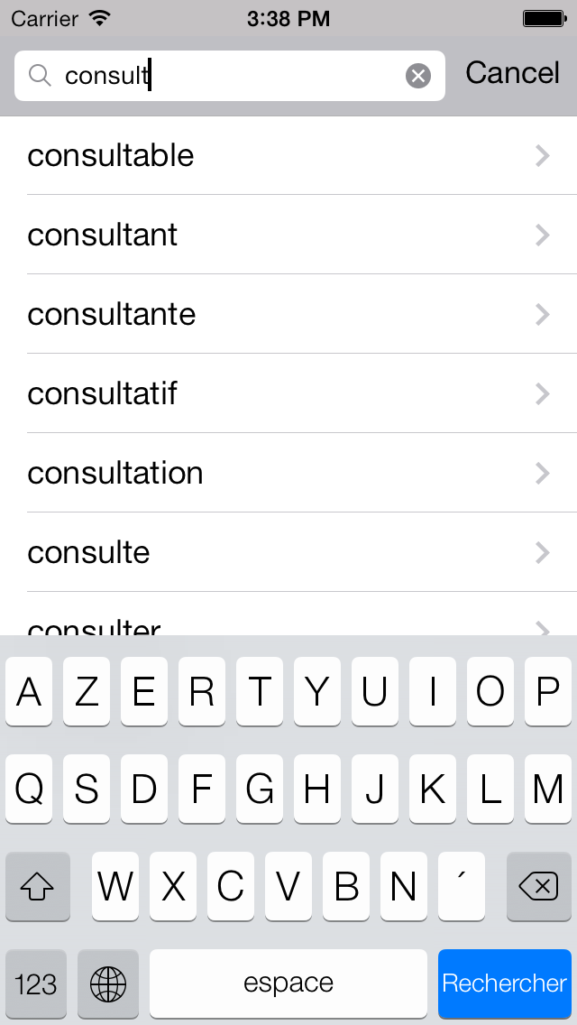 Dictionnaire Screenshot