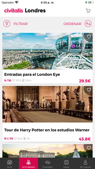 Captura de pantalla de Guía De Londres Civitatis.com en iPhone 3