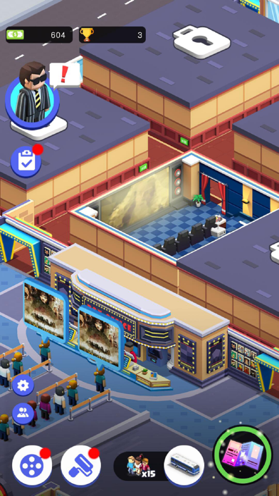 Idle Cinema Tycoon-Simulation Screenshot