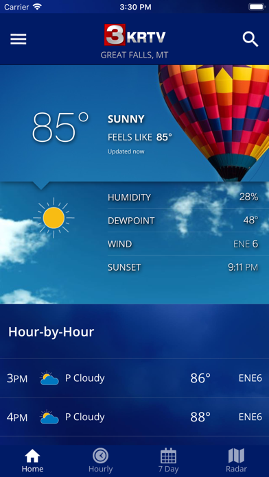 KRTV Great Falls Weather Screenshot