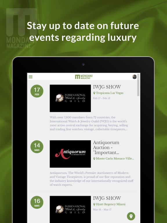 Mondani Magazine iPad screenshot 4 - Book app