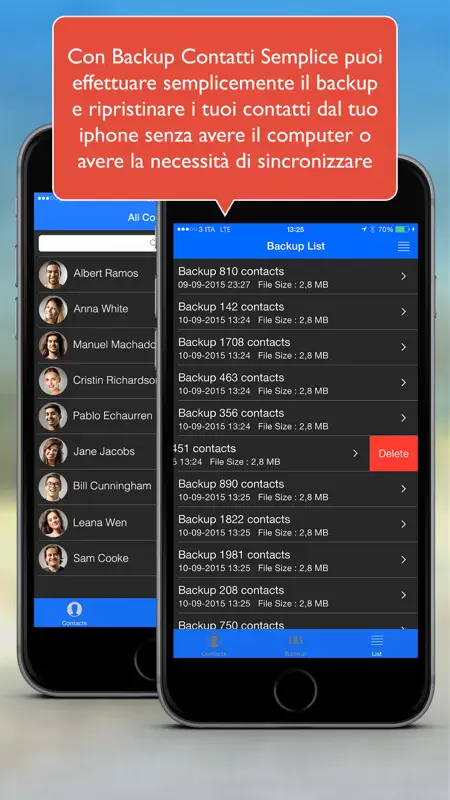 Simple Backup Contacts Pro screenshot 2 of 3