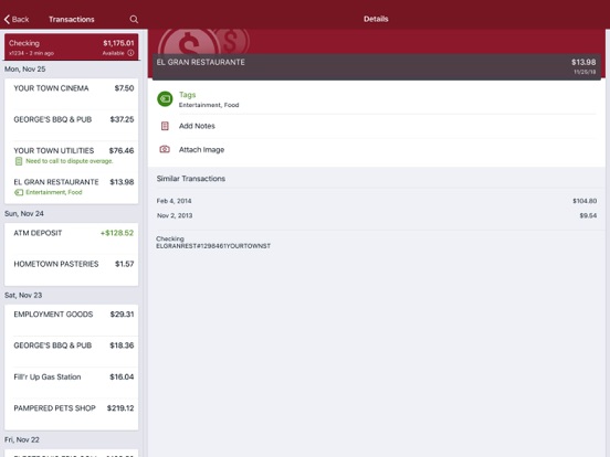 ESB Bank iPad screenshot 2 - Finance app