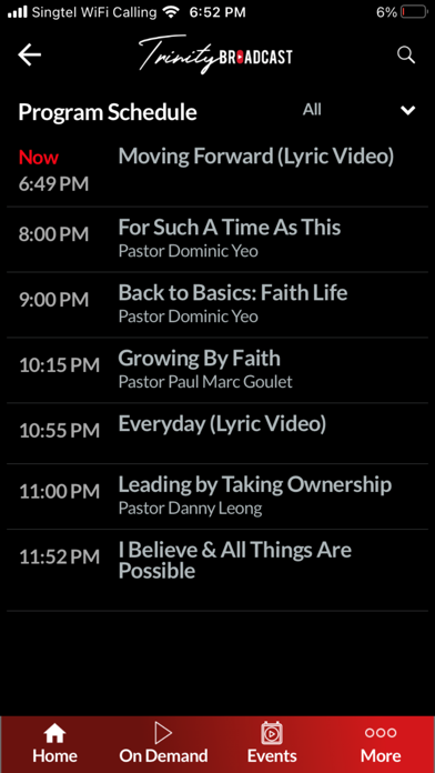 TrinityBroadcast.tv Screenshot