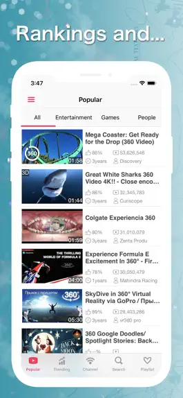 Game screenshot VR Tube: 360 & 3D видео apk