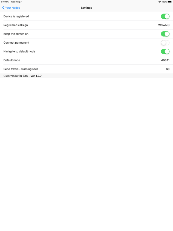 ClearNode iPad screenshot 7 - Utilities app