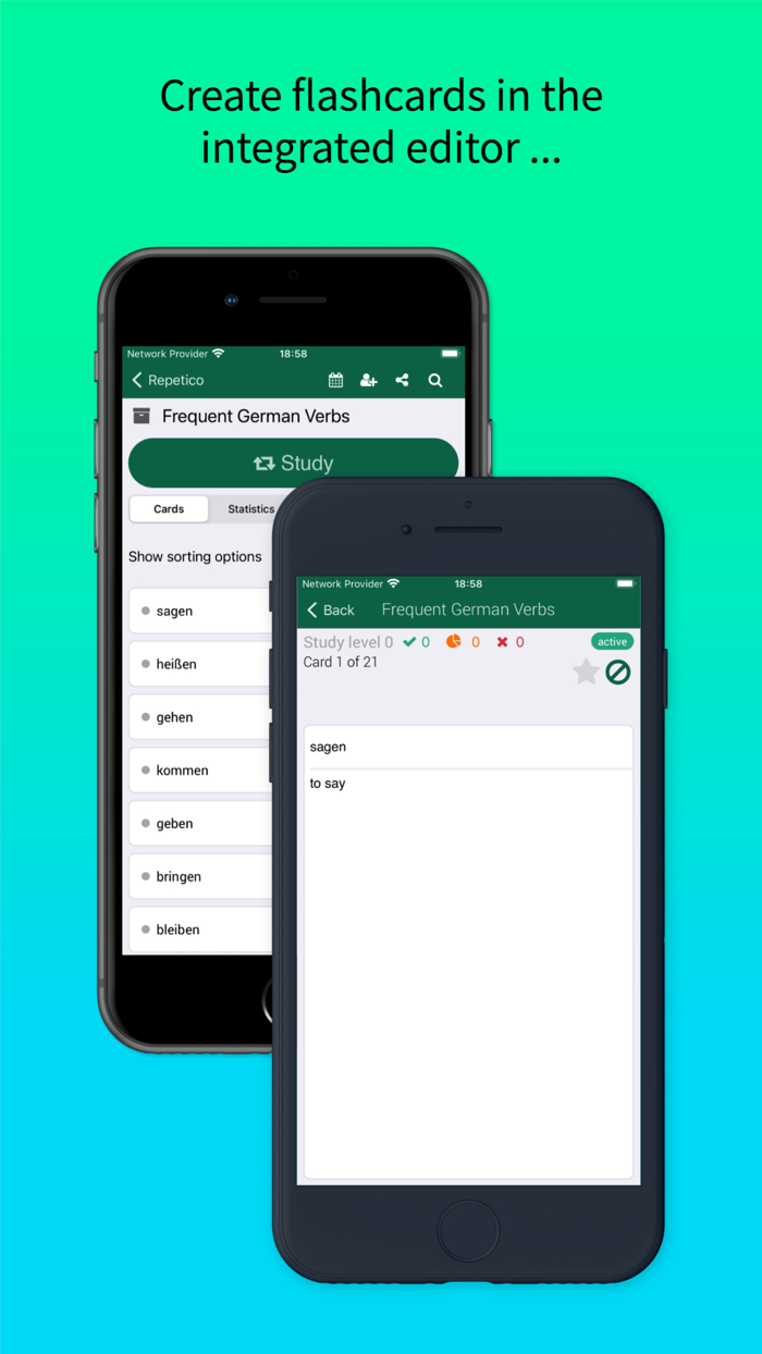 Repetico - Study flashcards