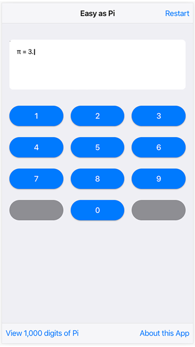 Screenshot 1 of Easy as Pi - Memory Trainer App