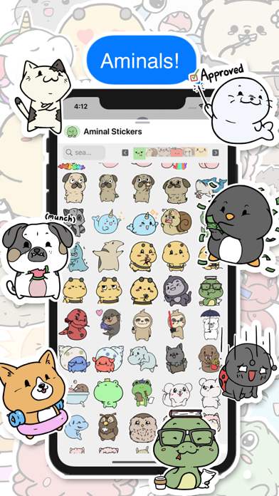 Screenshot #2 pour Aminal Stickers