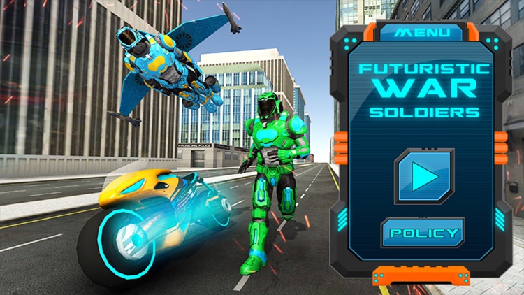 Futuristic War Soldiers Army screenshot-4