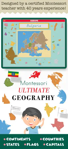 Game screenshot Montessori Geography School Ed mod apk