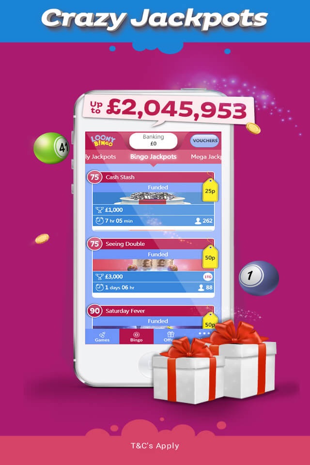 Loony Bingo - UK Bingo & Slots screenshot 2