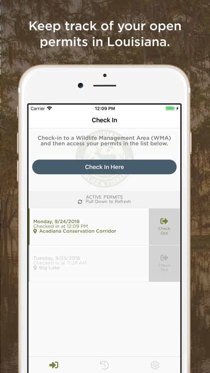 LDWF Check In/Check Out
