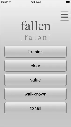 Learn Top 300 German Words iPhone Screenshot 1