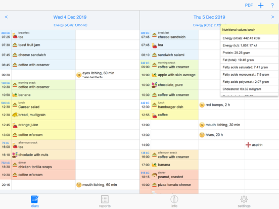 FoodSeeq iPad screenshot