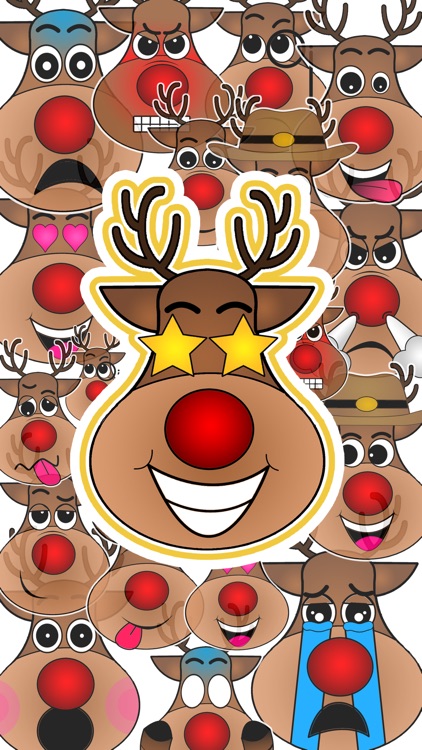 Joy Reindeer Stickers
