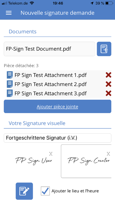 Screenshot #2 pour FP Sign mobile