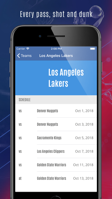 Basketball Schedule NBA 2024 Screenshot