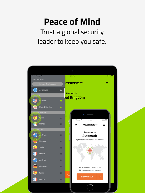 Screenshot #4 pour Webroot WiFi Security & VPN