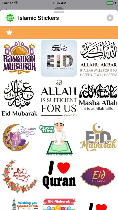 Screenshot #3 pour Islamic Stickers !
