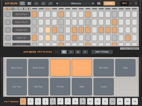 LE04 | AR-909 Drum Machine iPad app afbeelding 1