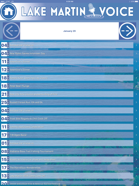 Lake Martin Voice iPad screenshot 3 - Lifestyle app