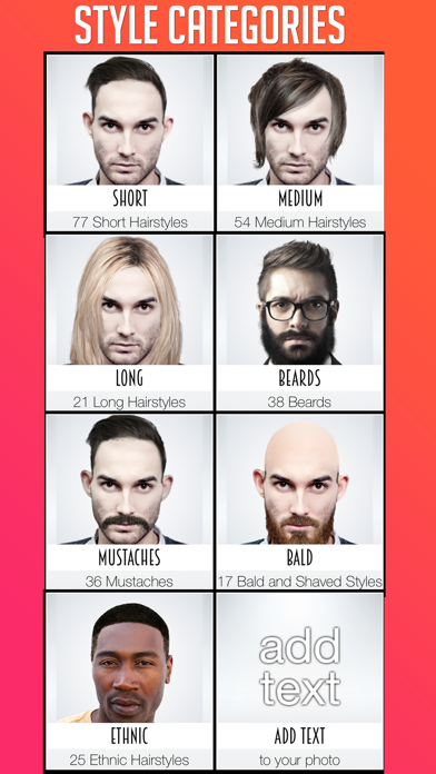Men's Hairstyles Screenshot