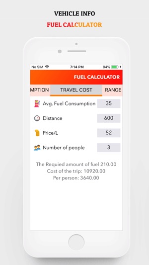 Vehicle Info Fuel Calculator(圖2)-速報App