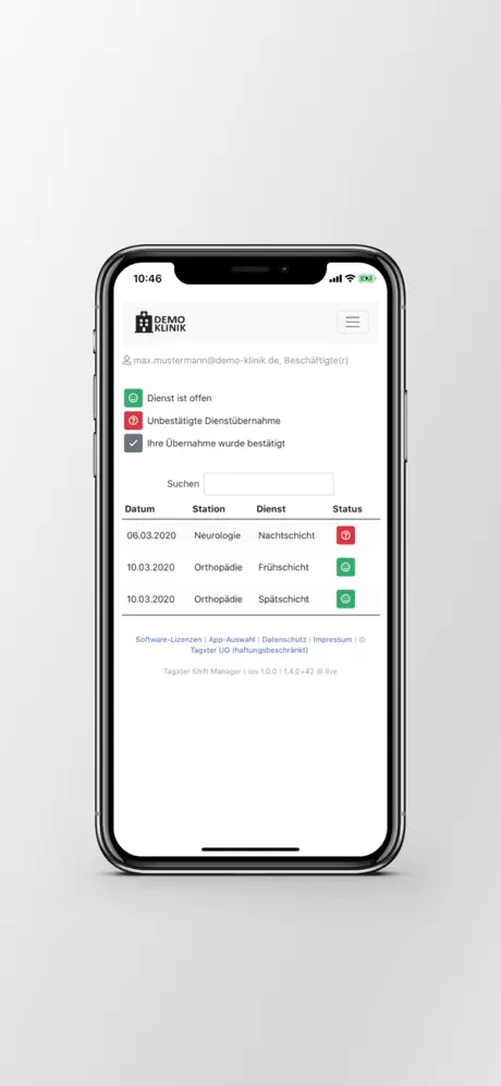 Tagxter Shift Manager