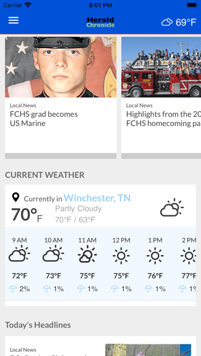 Herald Chronicle Screenshot