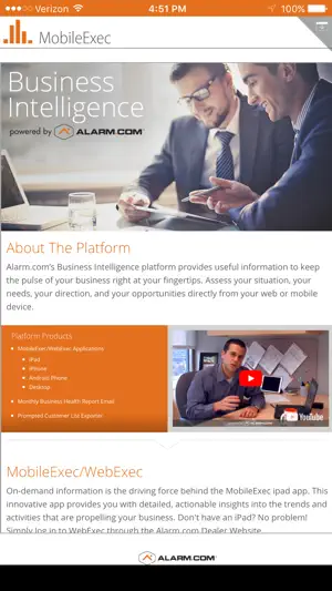 Partner MobileExec for iPhone screenshot 1