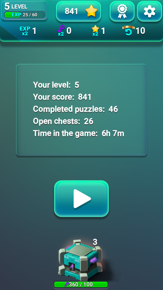 #7. Hexa Gems Puzzle (iOS) 由: Vladimir Shenkel